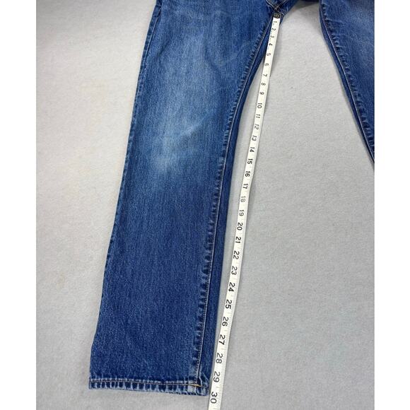 Todd Snyder Jeans Mens 33x30 Blue Slim Fit Selvedge Denim Button Fly 12.5oz - Picture 6 of 9